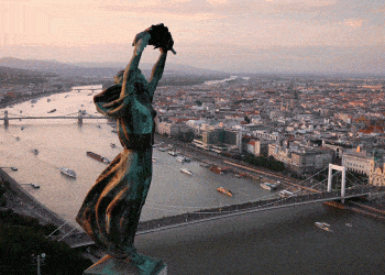 Budapest a vista de dron