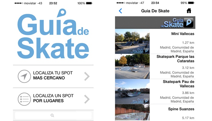 App de guía del skate