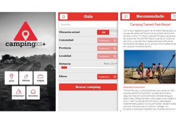Busca un camping con la aplicación CampingEs+