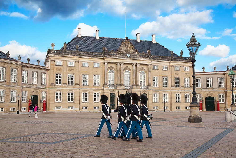 Castillo Amalienborg en Copenhague