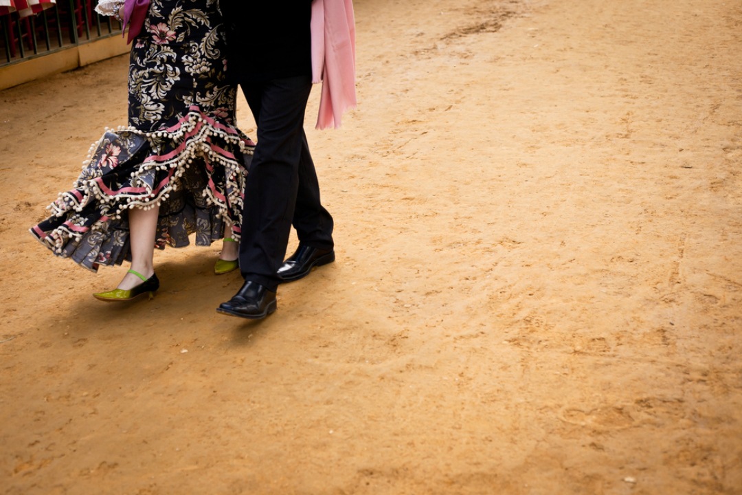 En las Ferias de Andalucía es común que el suelo sea de albero