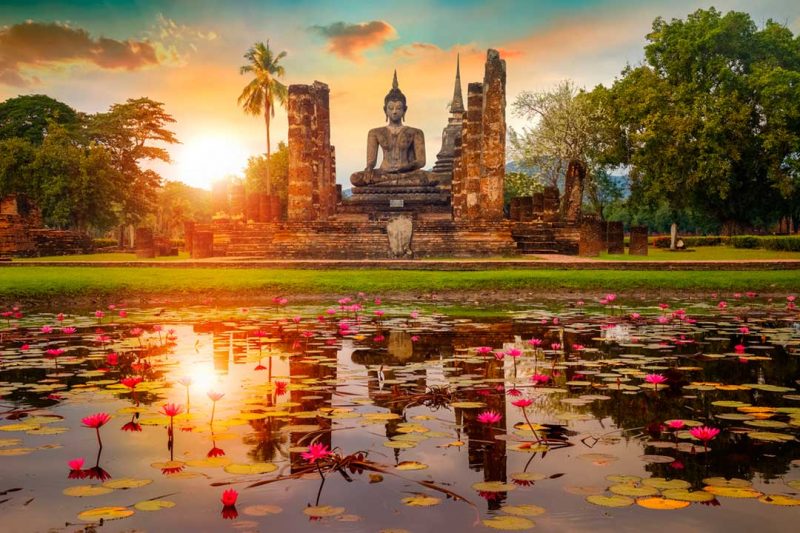 Los templos son un reclamo de los que viajan a Tailandia por turismo