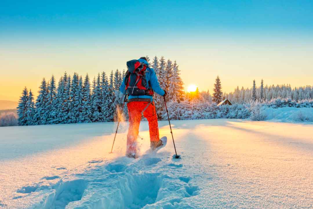 Escursioni con le ciaspole lungo i sentieri di montagna
